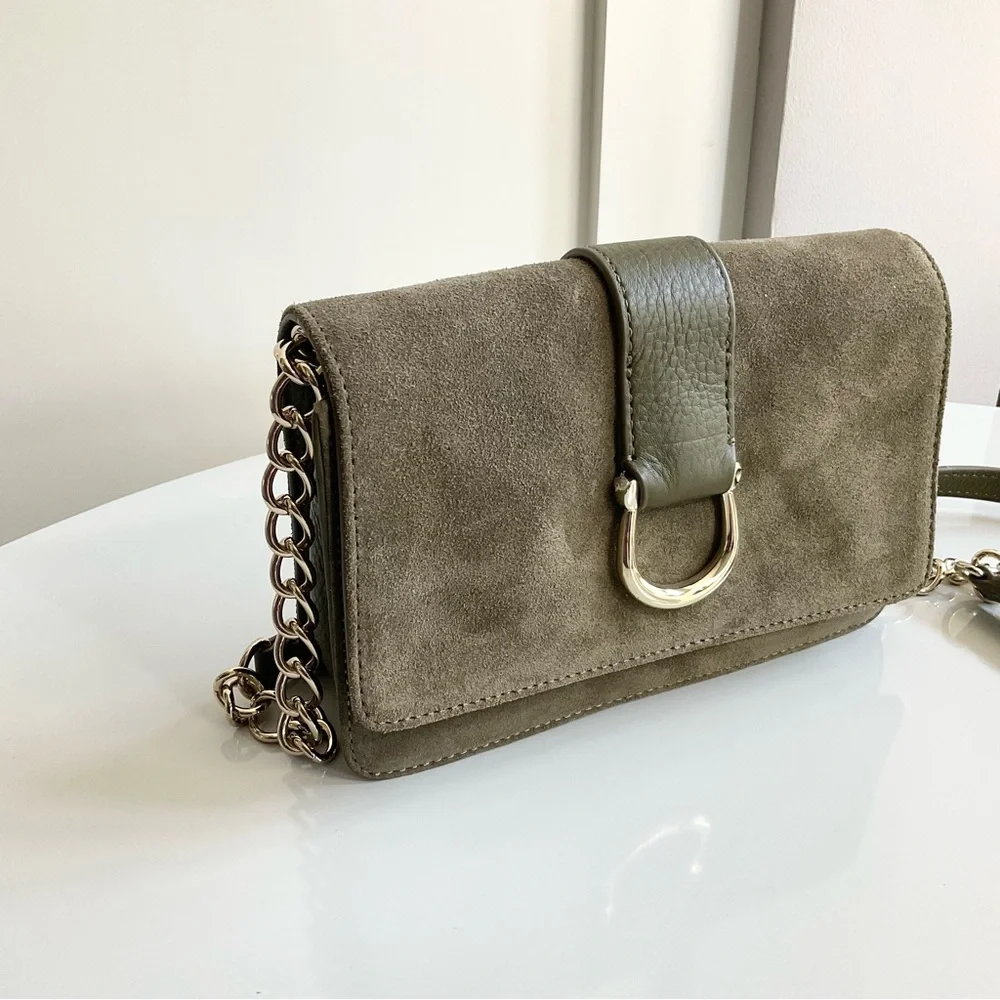 Talbot's Suede Leather NWOT Small Crossbody. - Picture 9 of 12